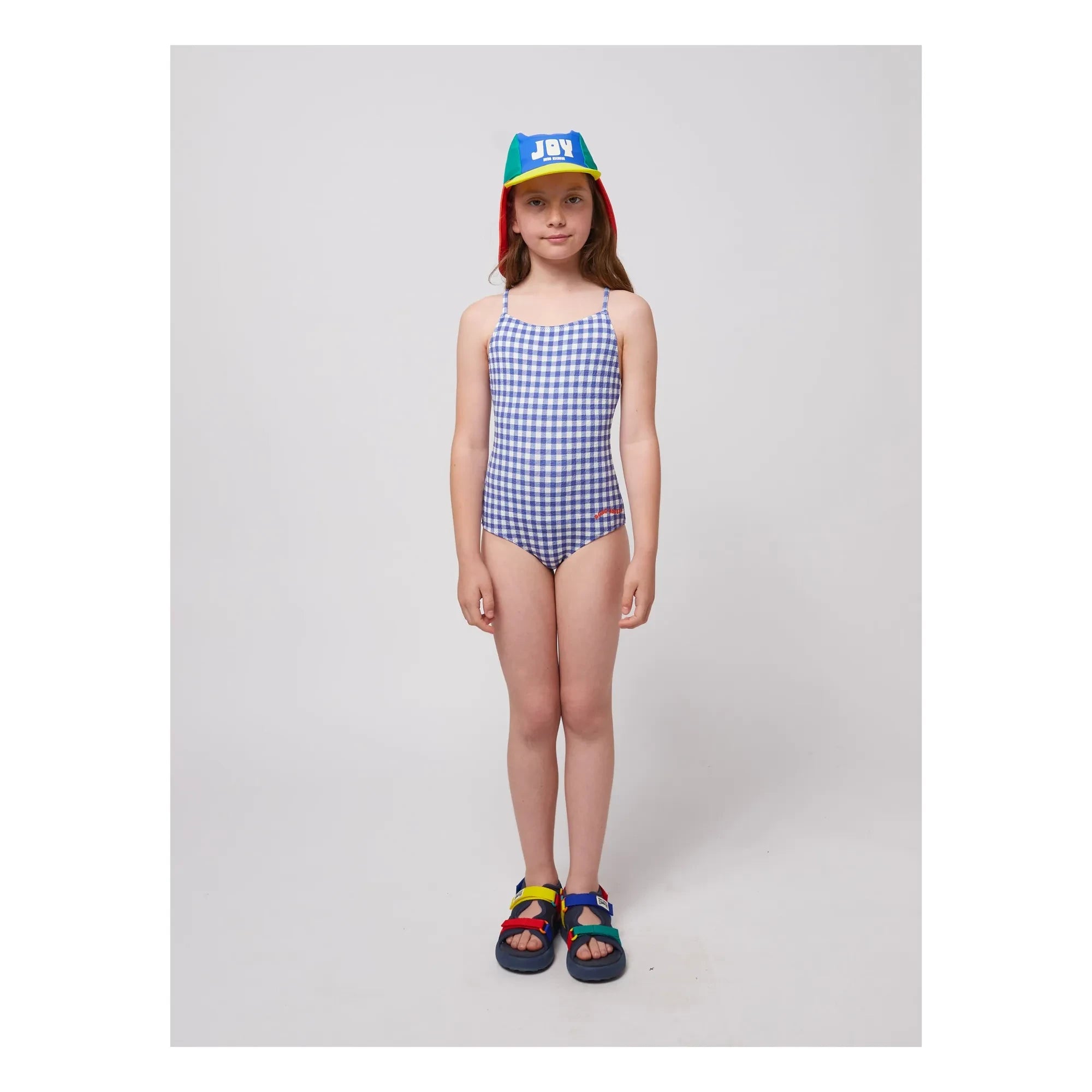 Bobo Choses - Vichy Recycled Fiber Swimsuit | Navy Blue