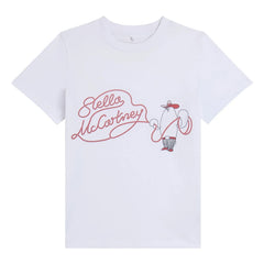 Stella McCartney Kids - Lasso Organik Pamuk Tişört | Beyaz