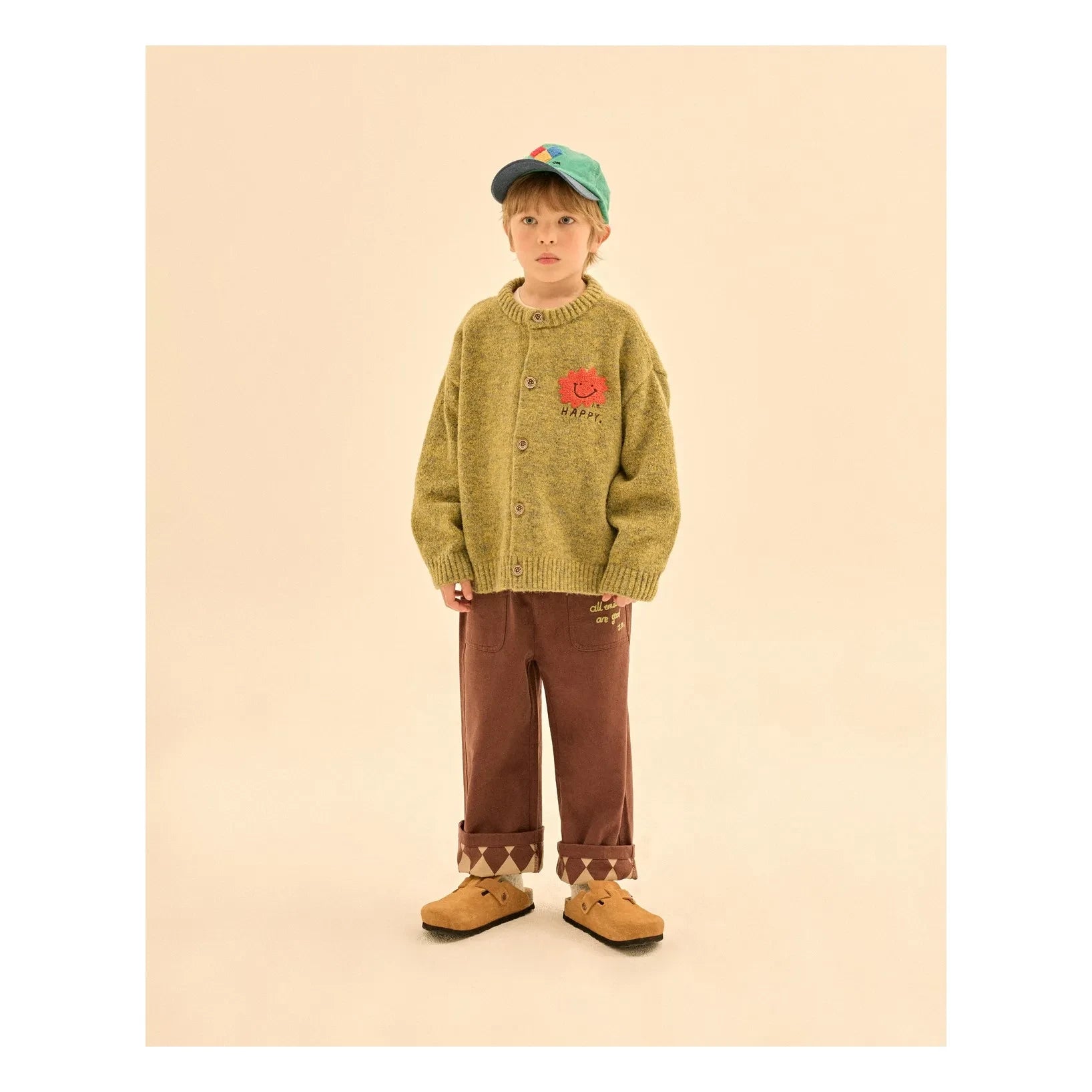 Jelly Mallow - Happy Cardigan | Olive Green