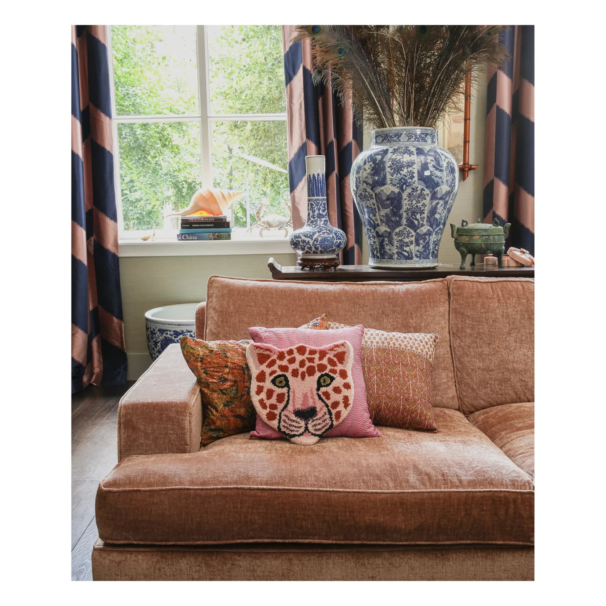 Doing Goods - Pink Leopard Wool Rug | Pink