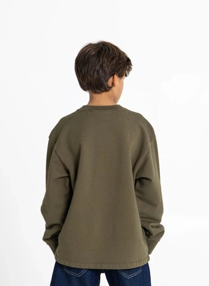 Smallable Kid - Favio Friends & Co Organic Cotton Sweatshirt | Verdigris