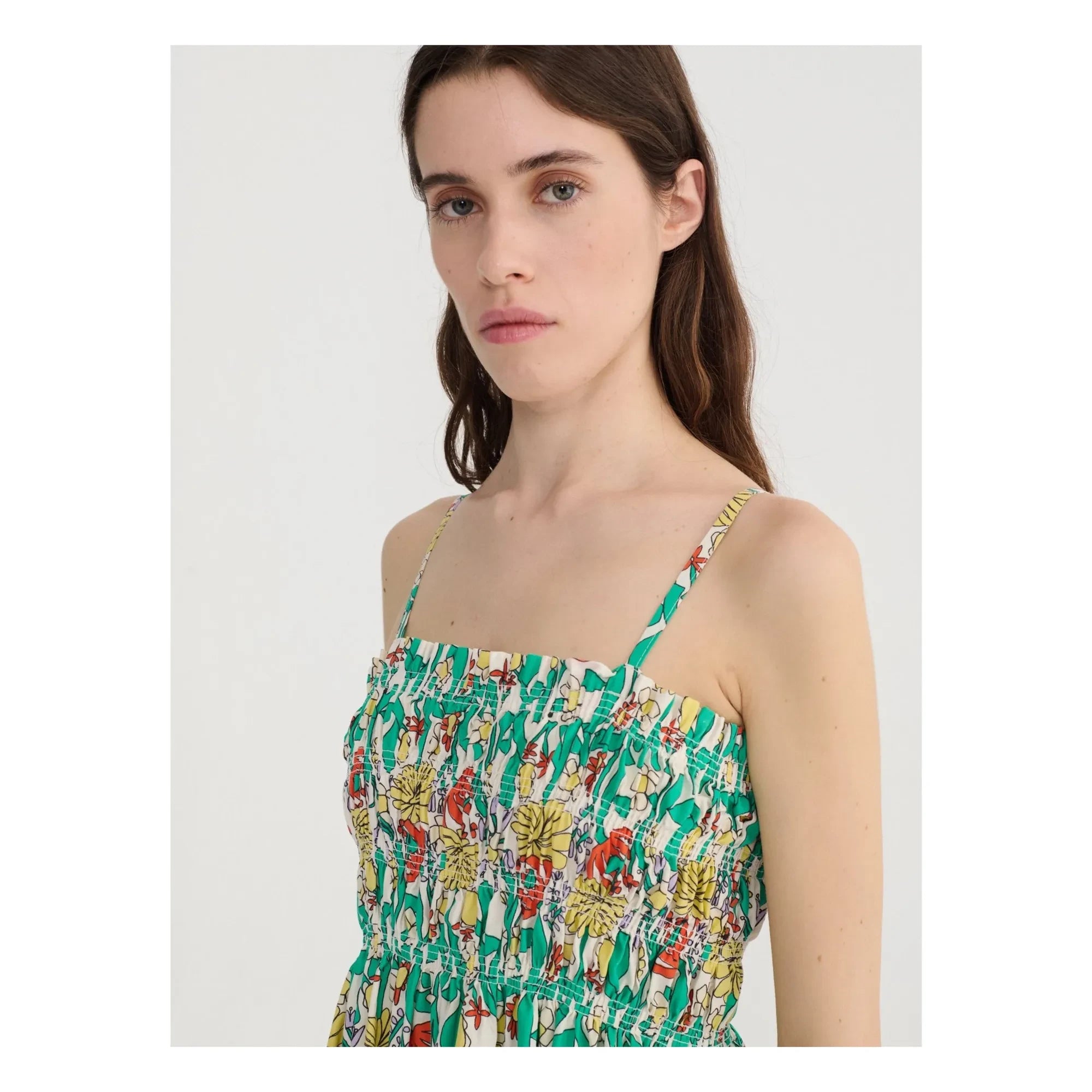 Bobo Choses - Herbalist Strapless Organic Cotton Dress | Ecru
