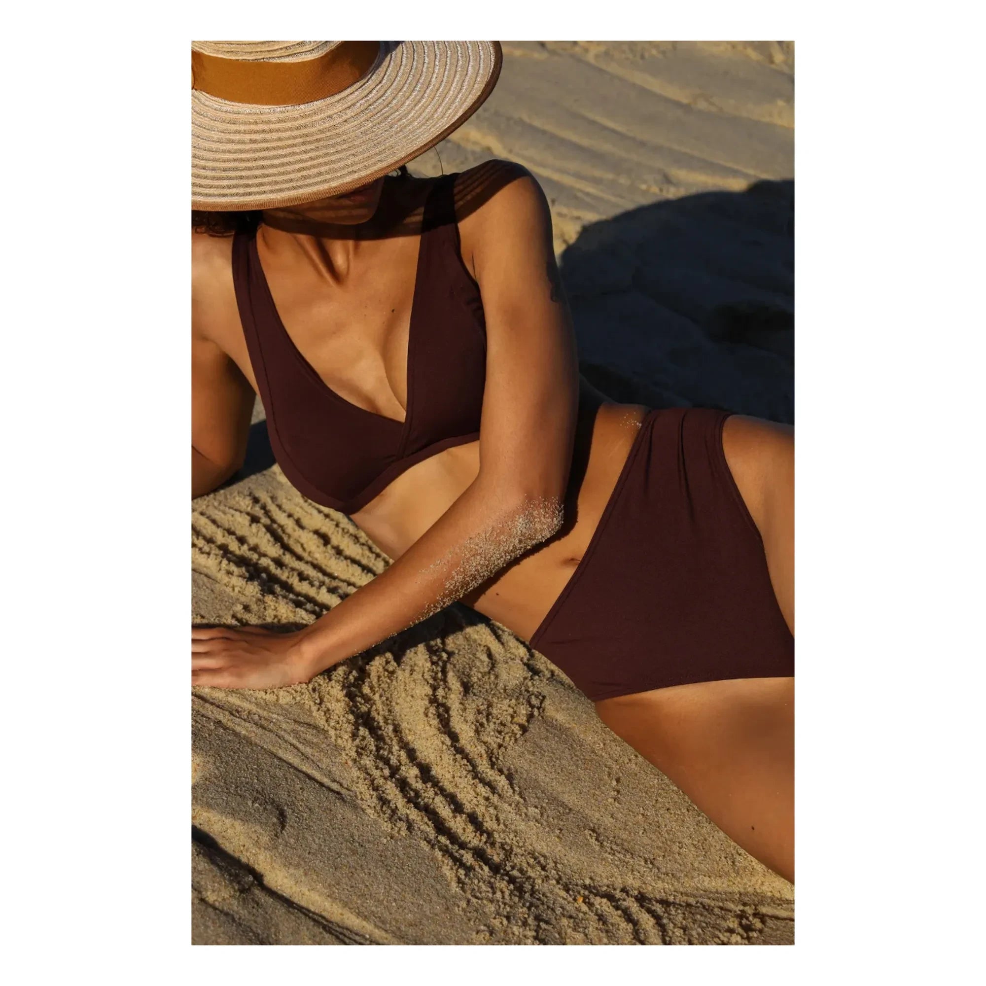 Anja Paris - Haut de Maillot L'Exquis | Dark Brown