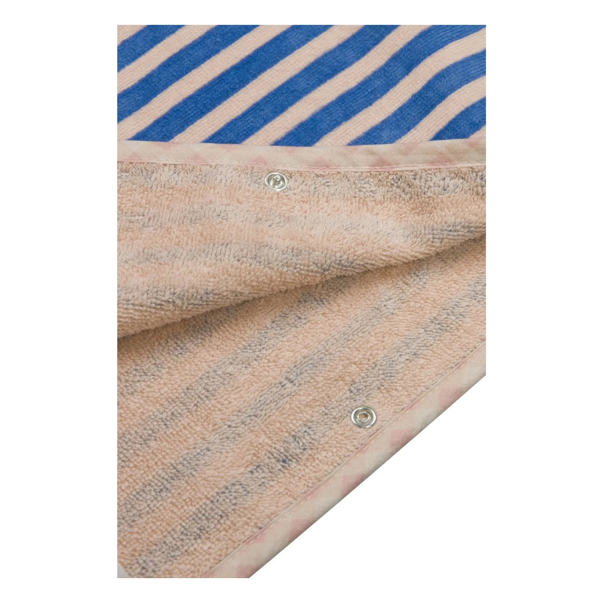 Jera Mini - Striped Bath Towel Poncho | Light Pink