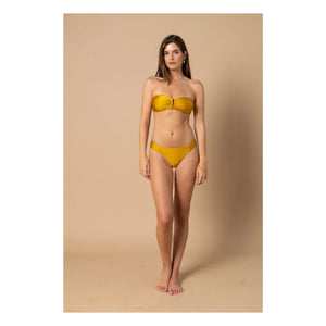 Alma Deia - Lena Low-Cut Swimsuit Bottom | Gold