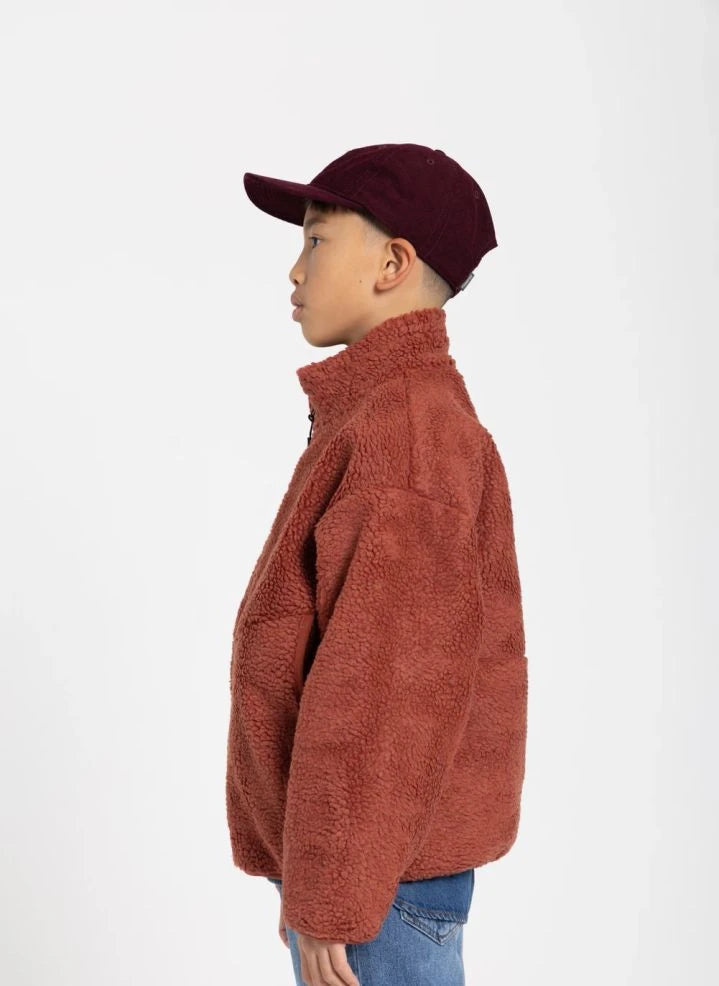 Smallable Kid - Sherpa Smooth Jacket | Brick Red