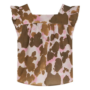 Scotch & Soda - Linen Ruffled Top | Brown