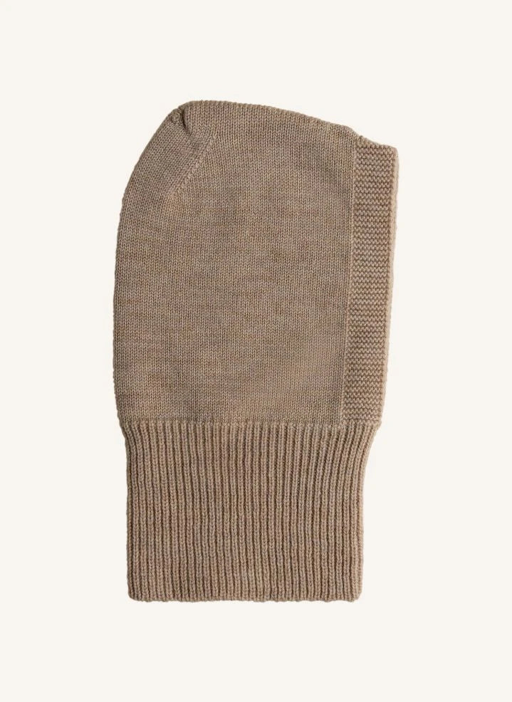 Hvid - Eddy Merino wool balaclava | Beige
