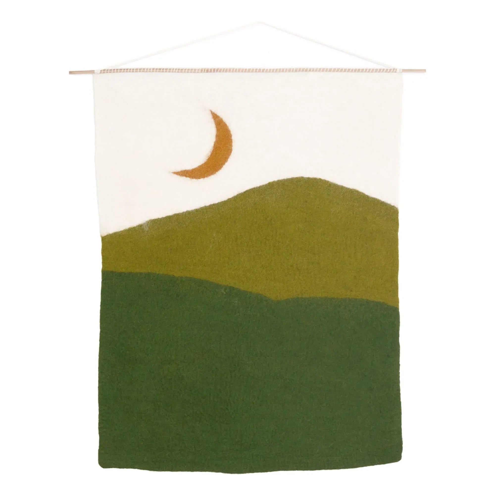 Muskhane - Night Felt Wall Hanging | Olive