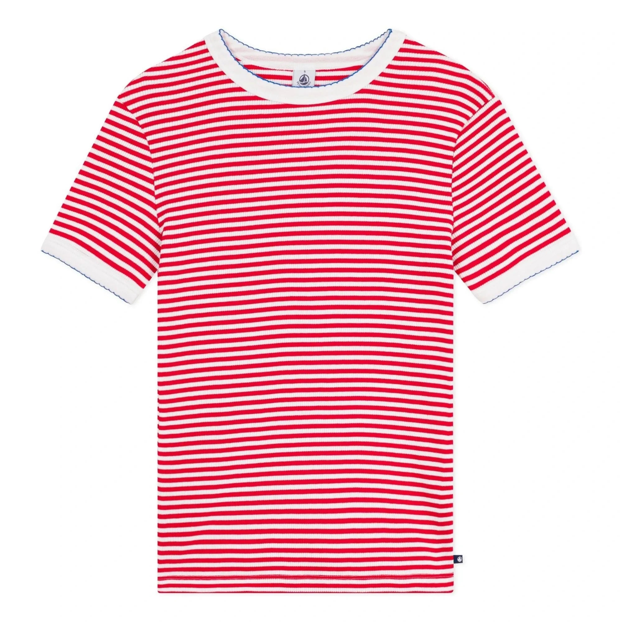 Petit Bateau - İkonik Çizgili Tişört | Kırmızı