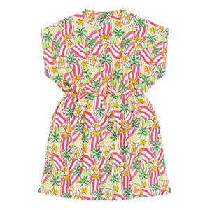 Tumble N'Dry - Marilia Palm Organic Cotton Dress | Pink