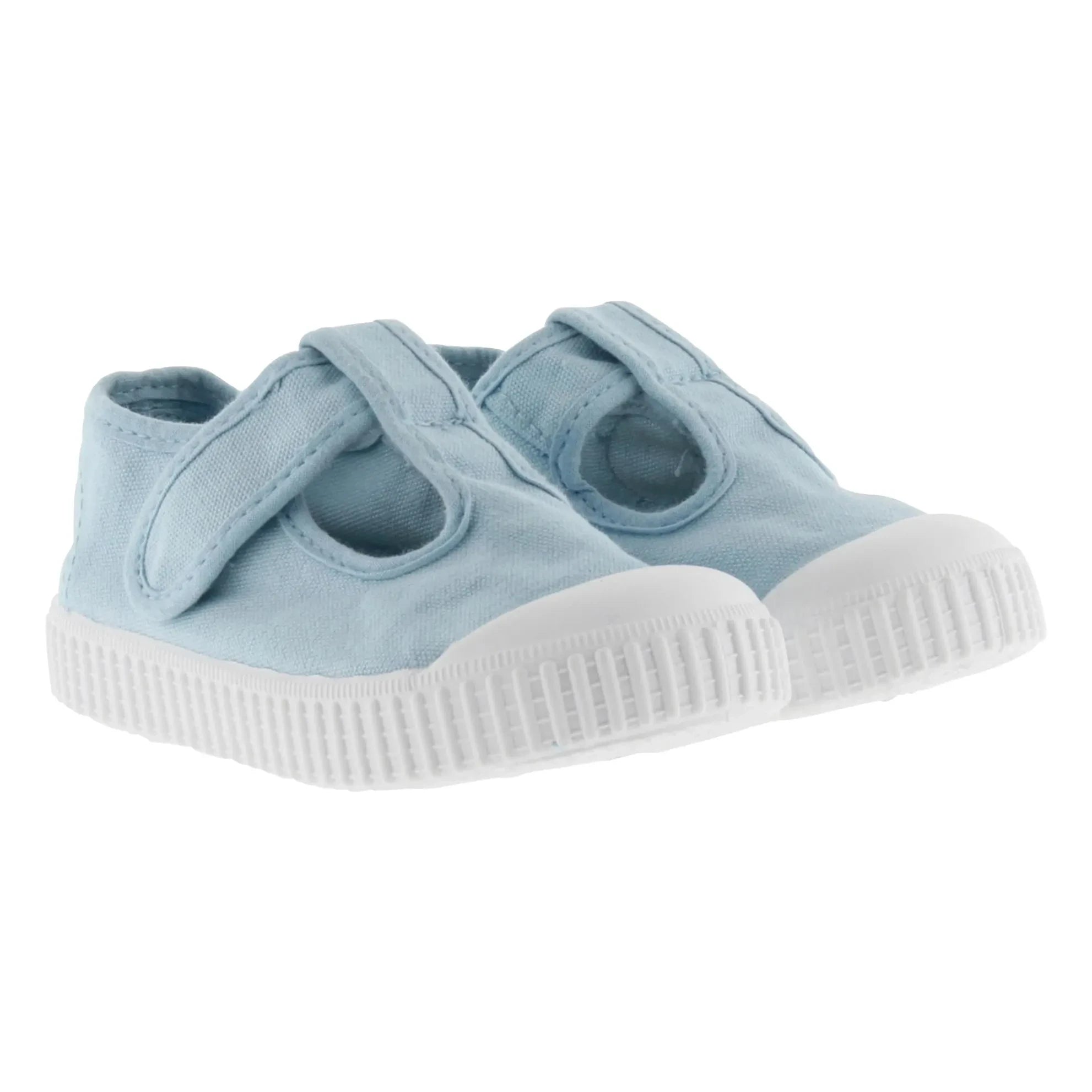 Victoria - Scratch Sneakers Sandal Canvas | Light Blue
