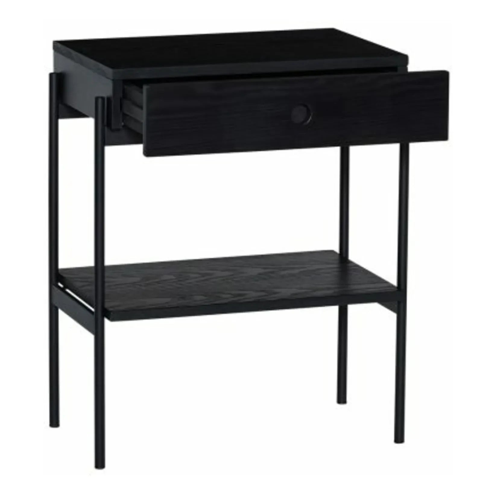 Hübsch - Bedside Table Black | Black