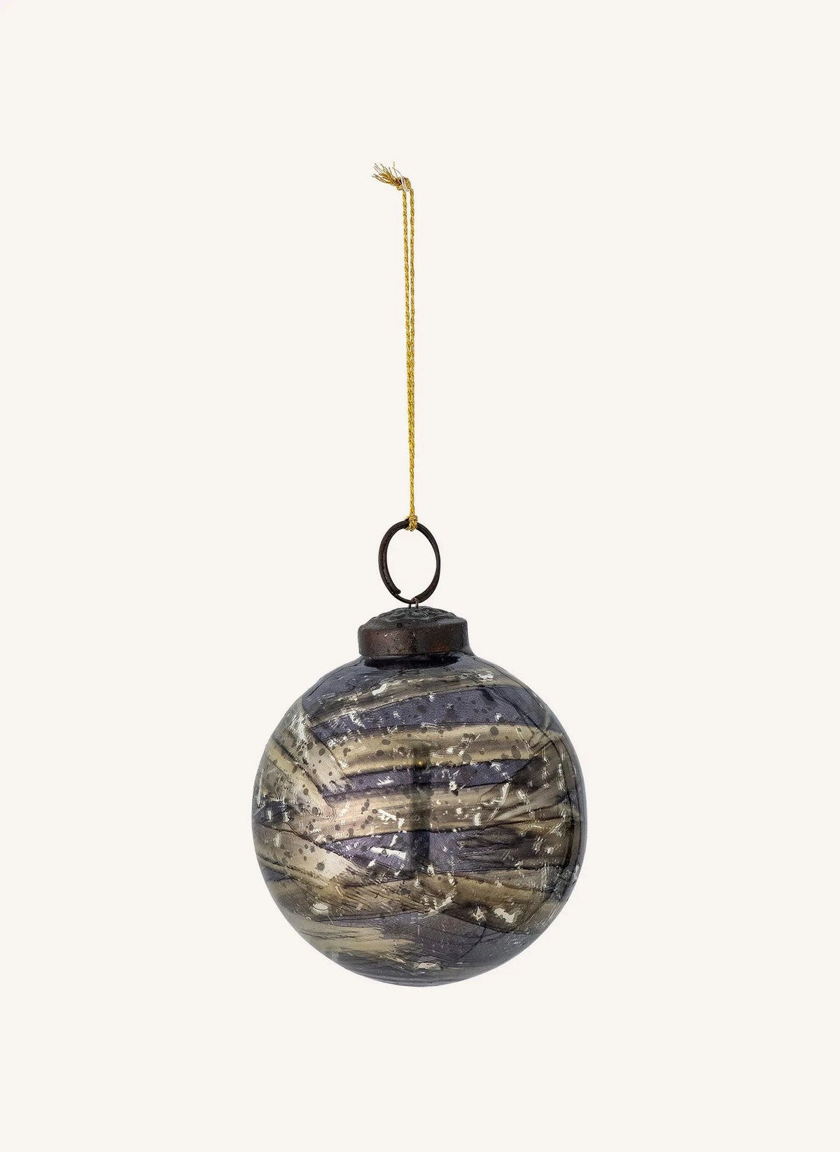 Bloomingville - Glass Christmas Ornament | Gray