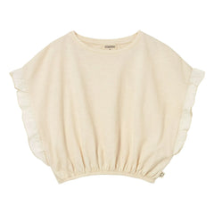 Cozmo - Iris Ruffled T-shirt | Ivory
