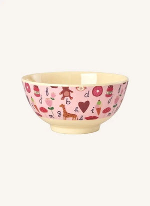 Rice - ABC Melamine Bowl | Powder Pink