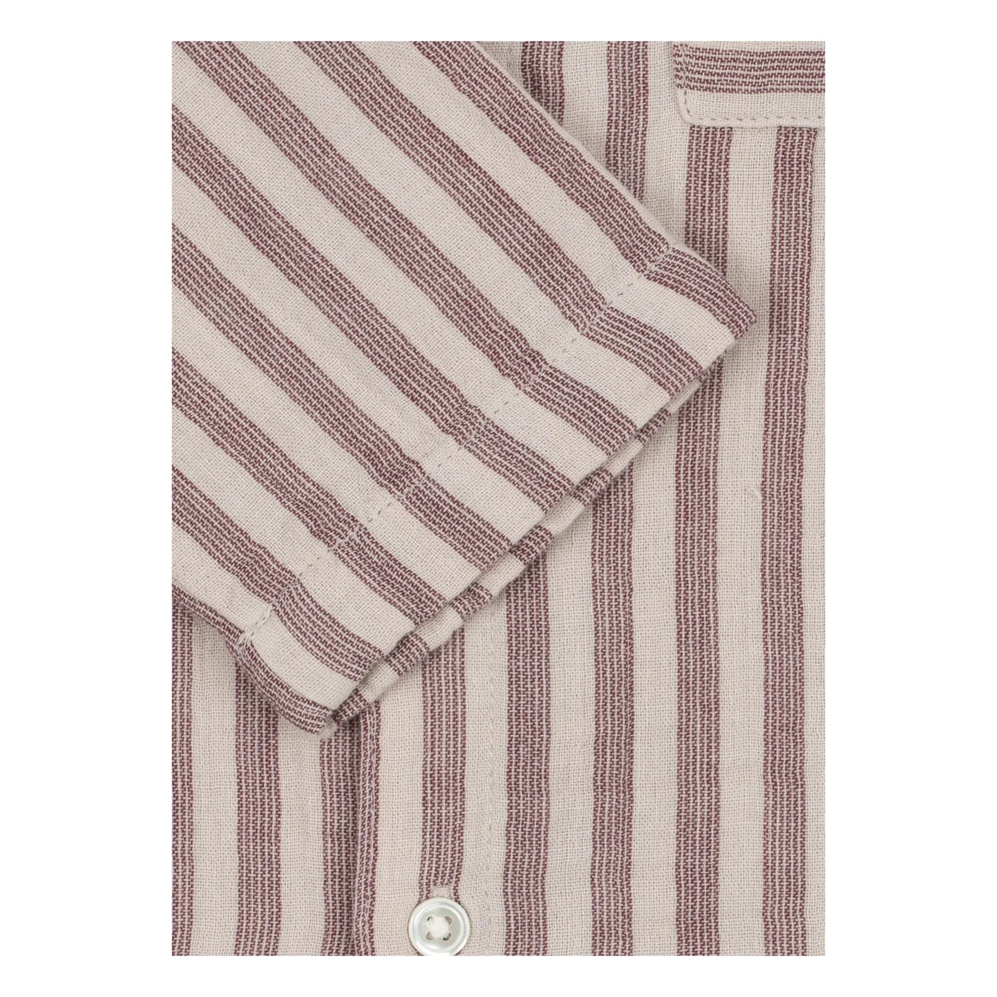 Konges Sløjd - Ely Striped Organic Cotton Shirt | Red