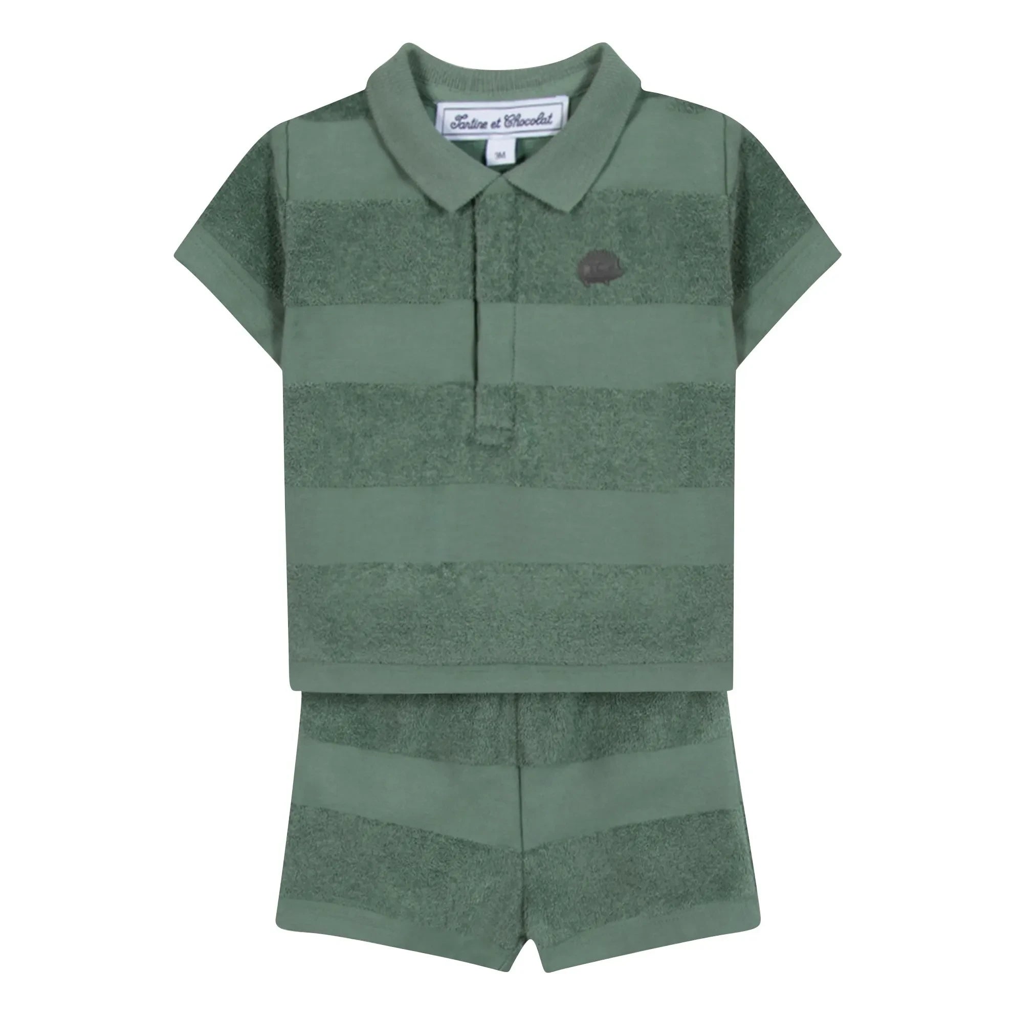 Tartine et Chocolat - Polo Shorts and Towel Set | Khaki