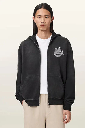 AllSaints TERRA Pamuklu Kapüşonlu Sweatshirt