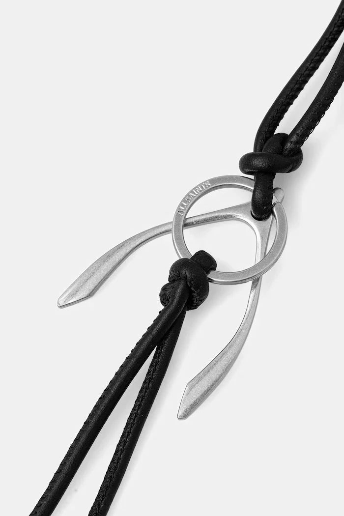 AllSaints kadın deri anahtarlık WISHBONE