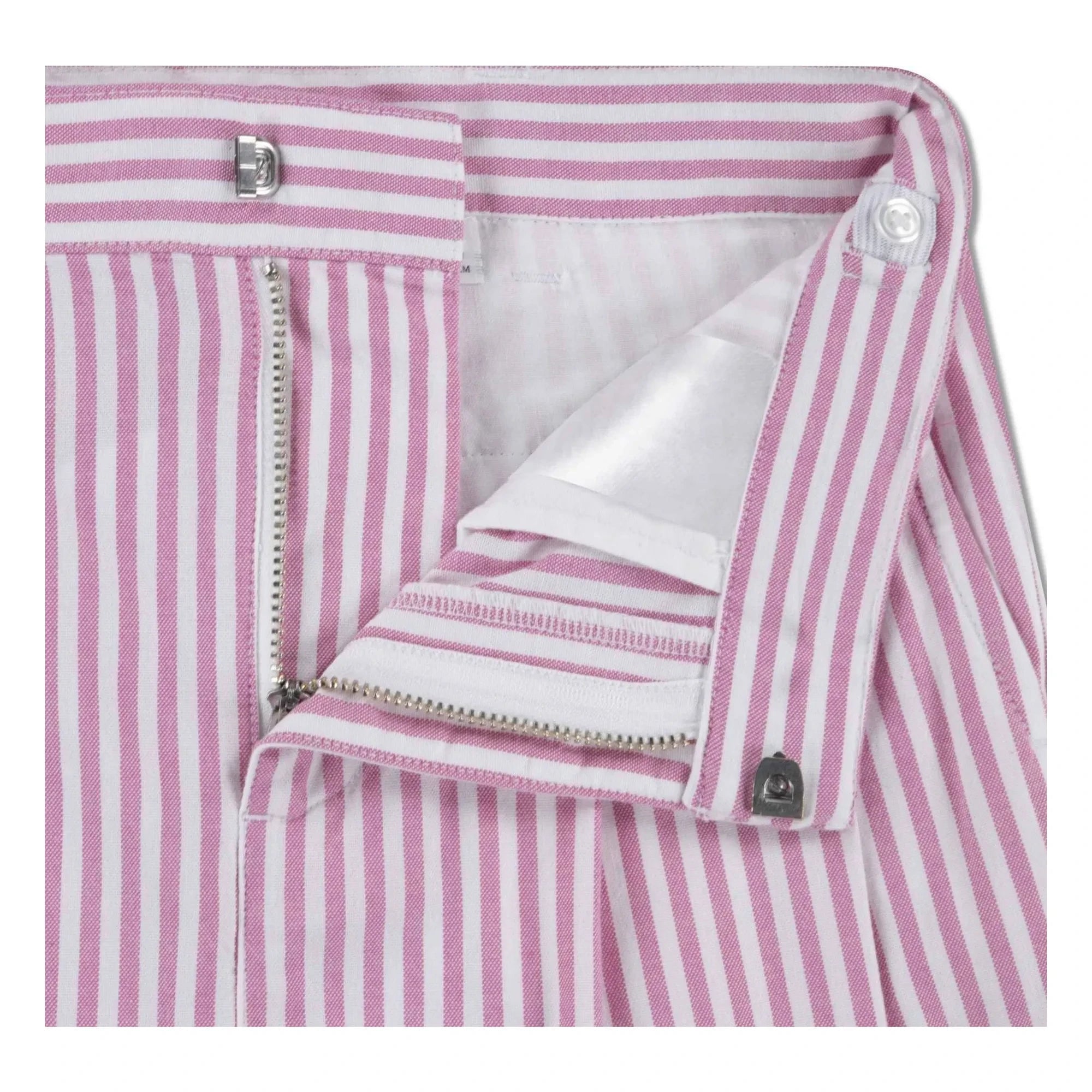 Lacoste - Striped Organic Cotton Pinch Shorts | Pink