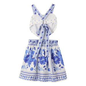 Fabula - Cut Fleurs Dress | Blue