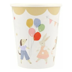 Meri Meri - Animal Friends Birthday Cups - Set of 8