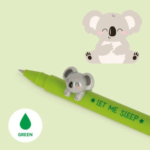 Legami - "Sleeping la Vida Loca" Koala Animal Figurine with Pen - Cute Friends