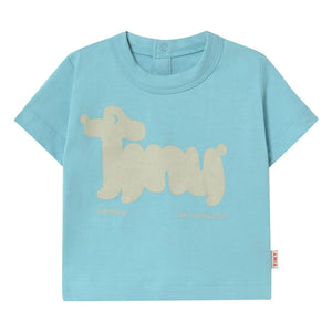 Tinycottons - Organic Cotton Dog T-Shirt | Light Blue