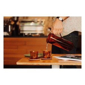Kinto - Cast Glass Wall Mug - 250 ml | Amber