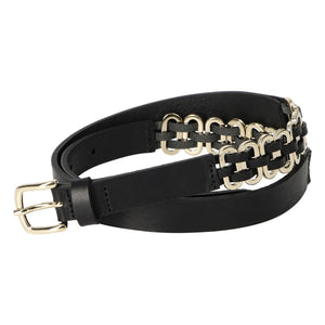 Herbert Brother Sister - La Alba Leather Belt | Black