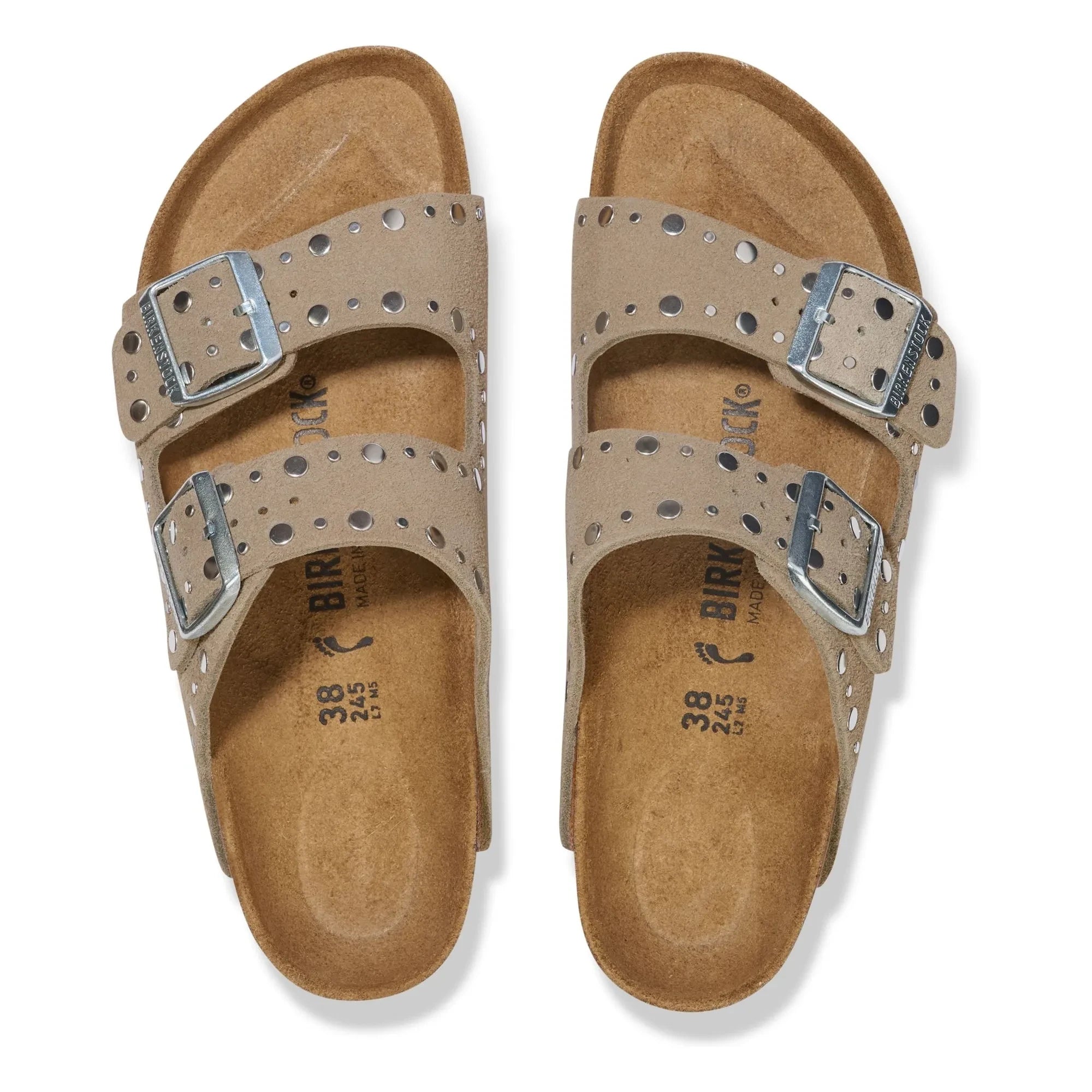 BIRKENSTOCK - Arizona Rivet Sandals Sweden | Taupe Brown