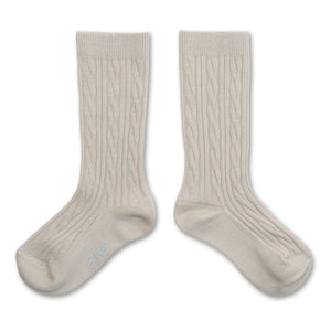 Collégien - Alix Merino Wool Knee-High Socks | Off White