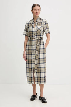 Barbour Keten Elbise Fern