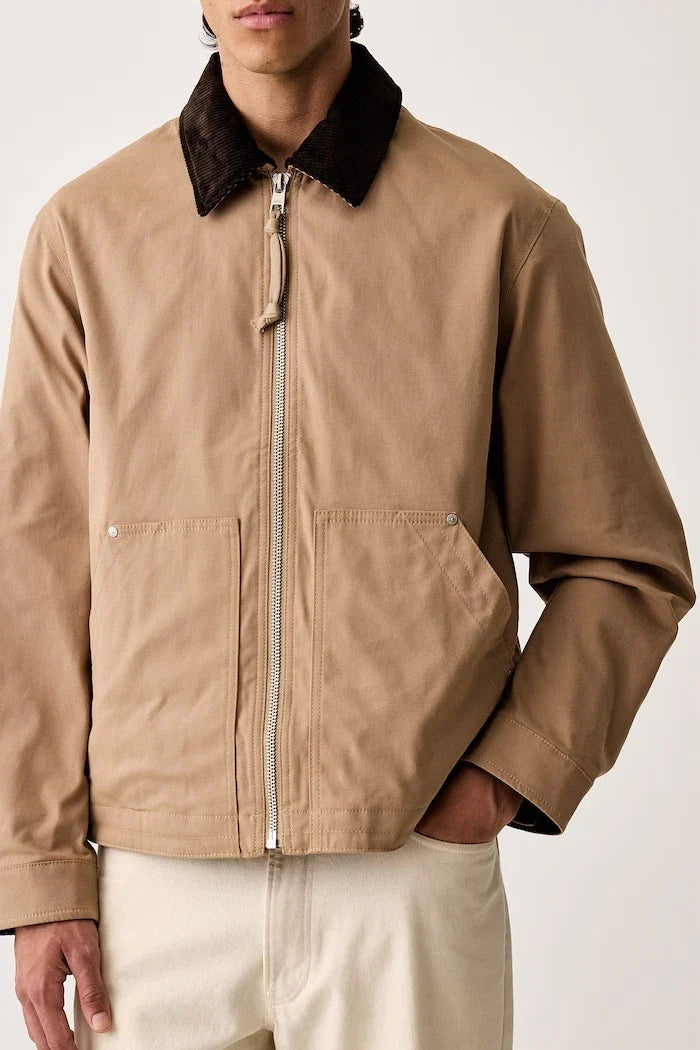 Men's cotton and elastane transitional jacket