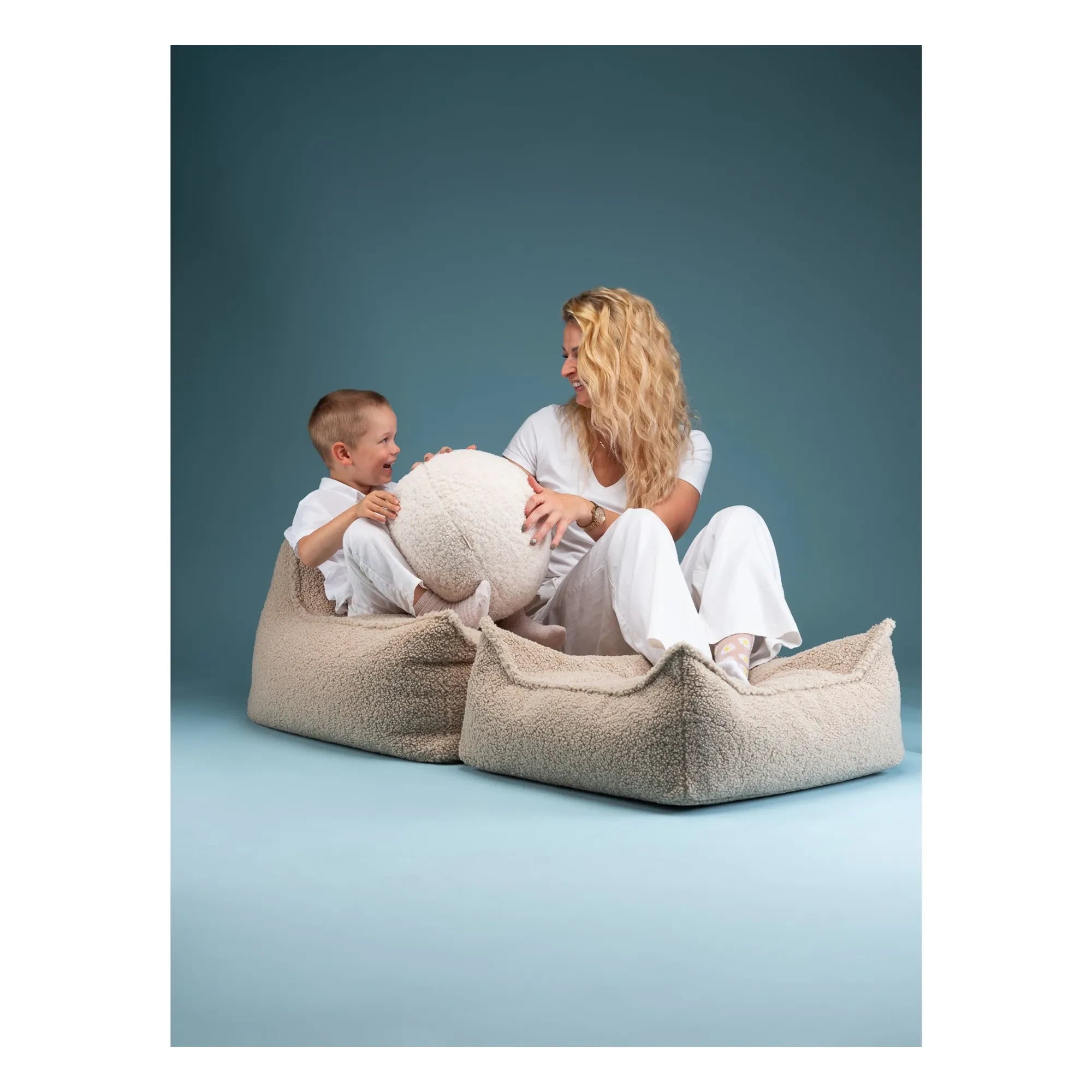 Wigiwama - Teddy Ottoman | Beige