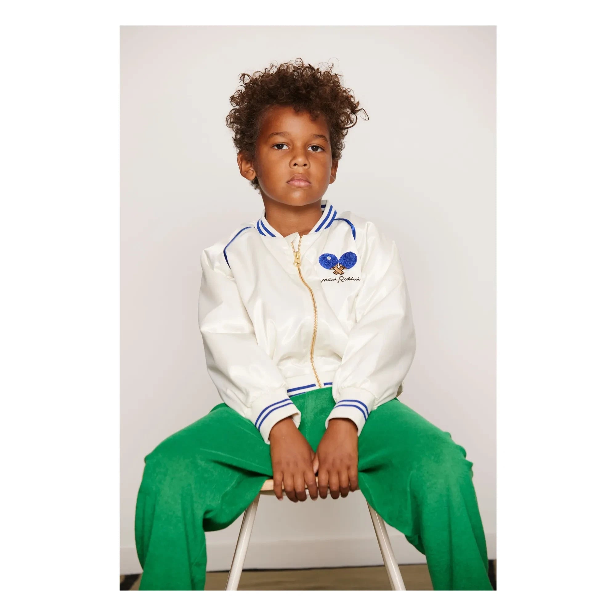 Mini Rodini - Recycled Fiber Ping Pong Jacket | White