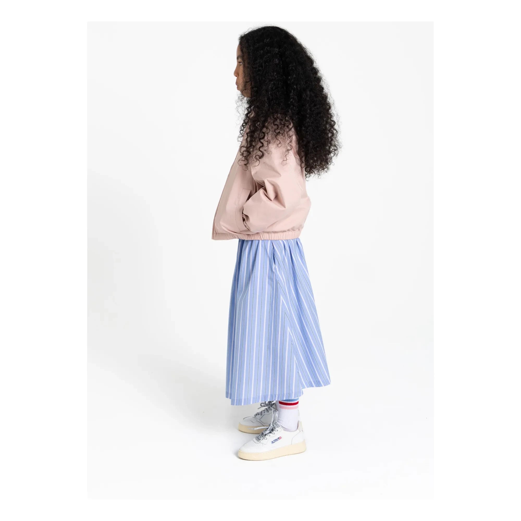 Finger in the nose - Striped Lina Skirt | Steel