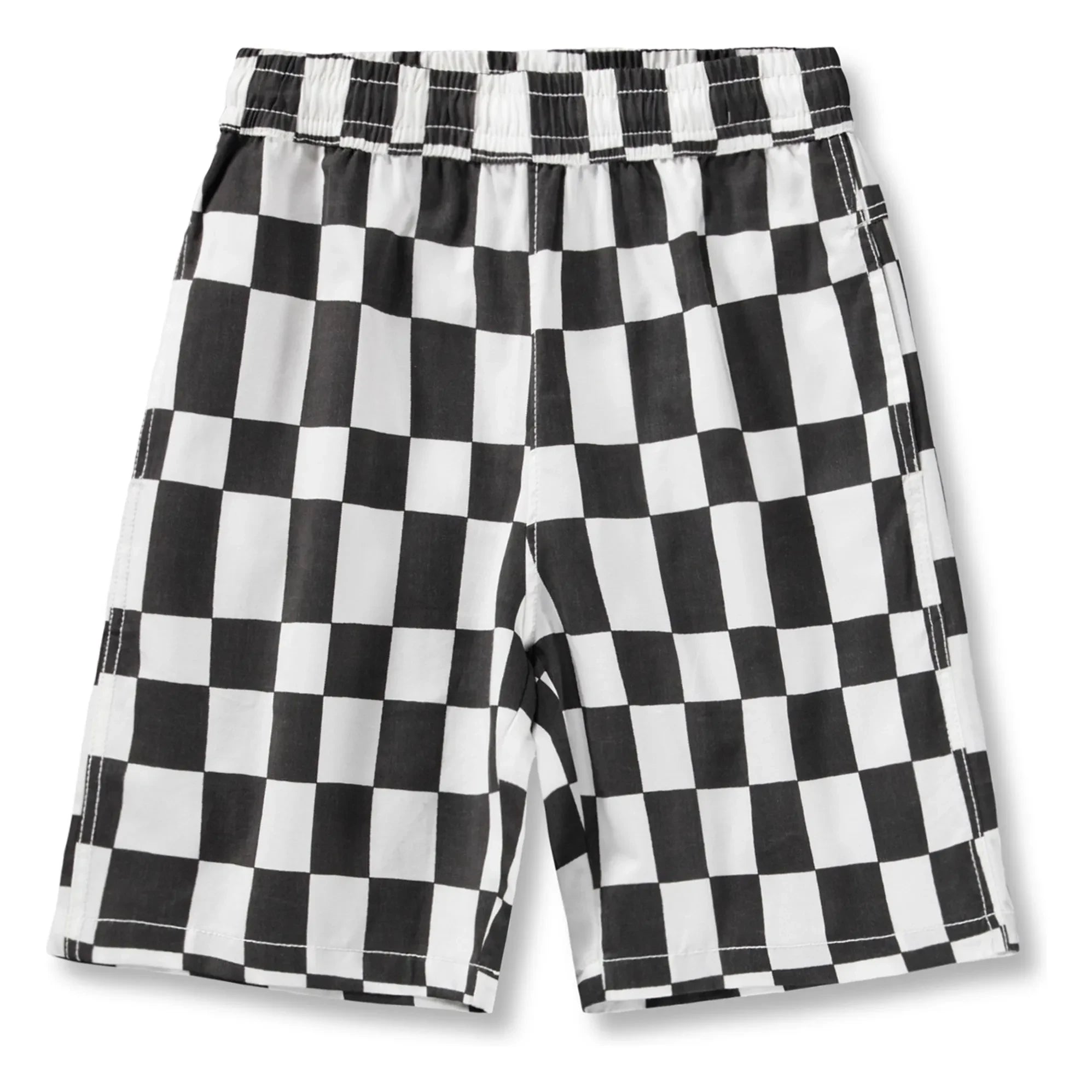Molo - Arrow Damier Organic Cotton Shorts | Black