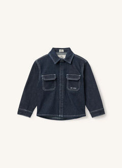 Copenhagen Colors - Organik Pamuk Denim Gömlek | Koyu Mavi