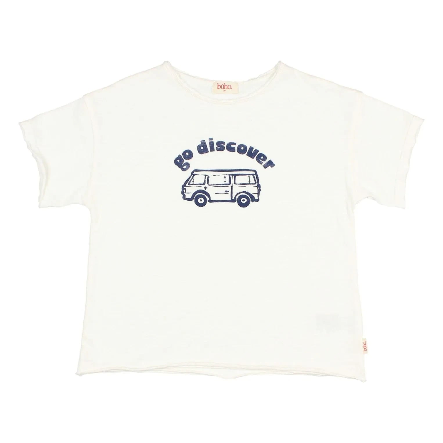 Búho - Go Discover T-shirt Organic cotton | White