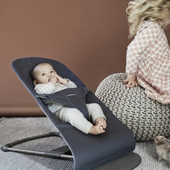 BabyBjörn - Bliss Quilted Cotton Baby Rocker | Navy Blue