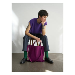 La cerise sur le gâteau - City Iona Bag, Cotton Canvas | Crimson