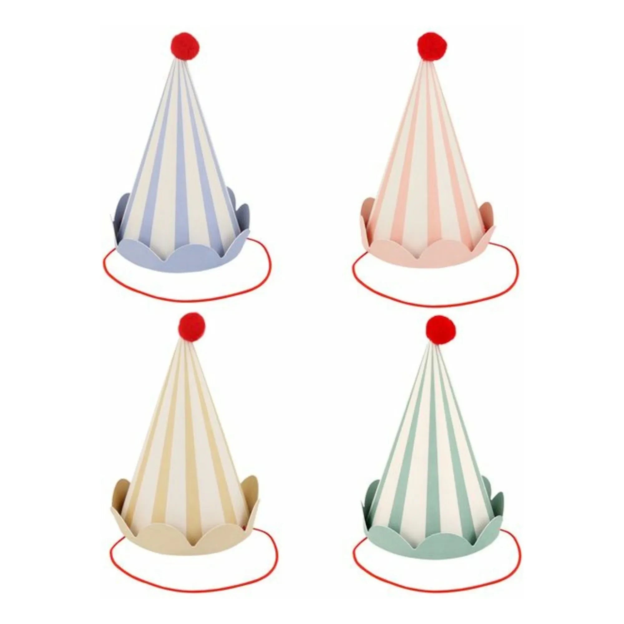 Meri Meri - Animal Friends Birthday Hats - 8-piece Set