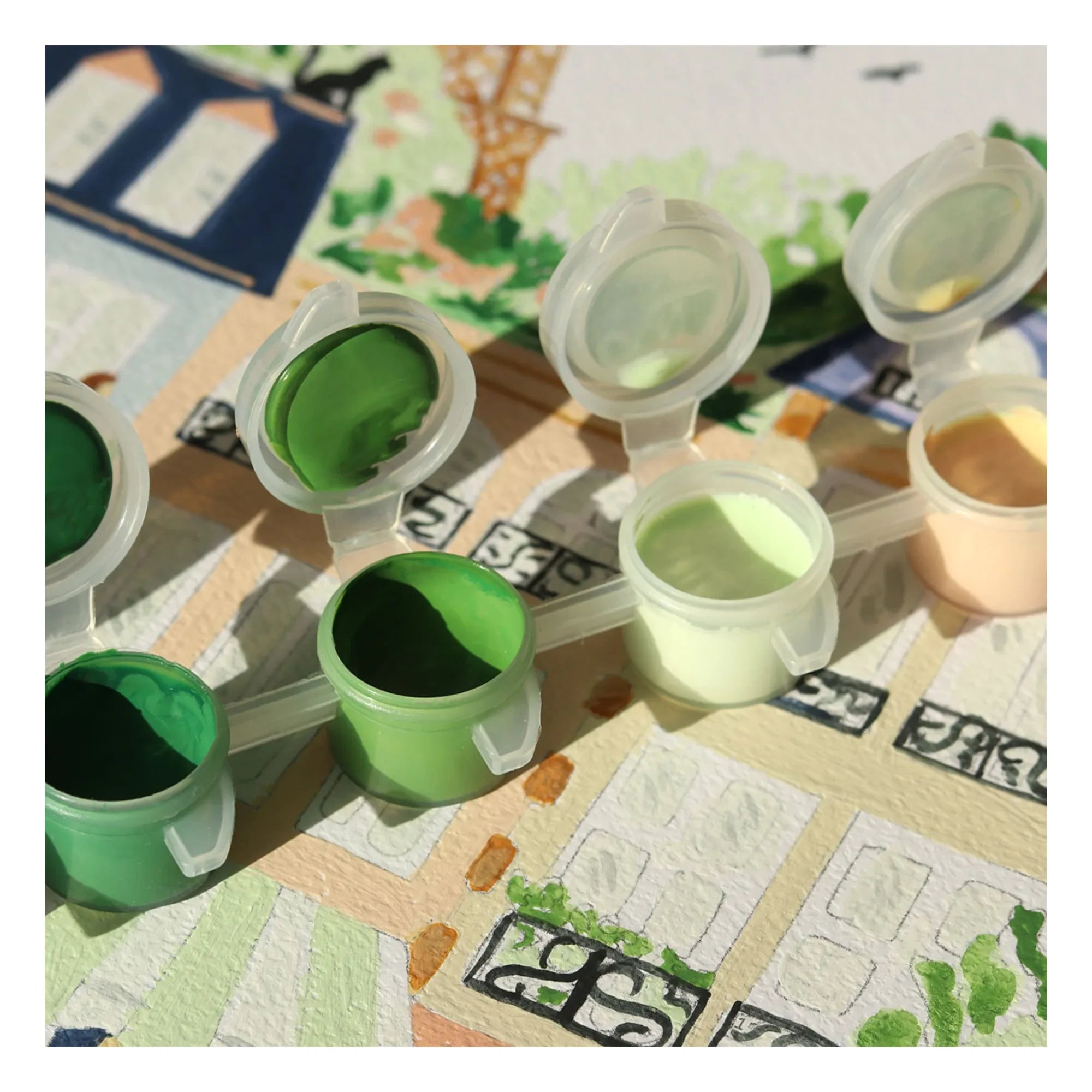 La Petite Épicerie - Numbered Paint Set - Paris