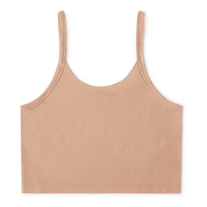 Matona - Organic Cotton Ruffled Tank Top - Women's Collection | Terracotta