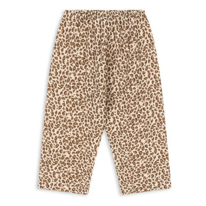 Konges Sløjd - Coco Leopard Organic Cotton Pants | Brown