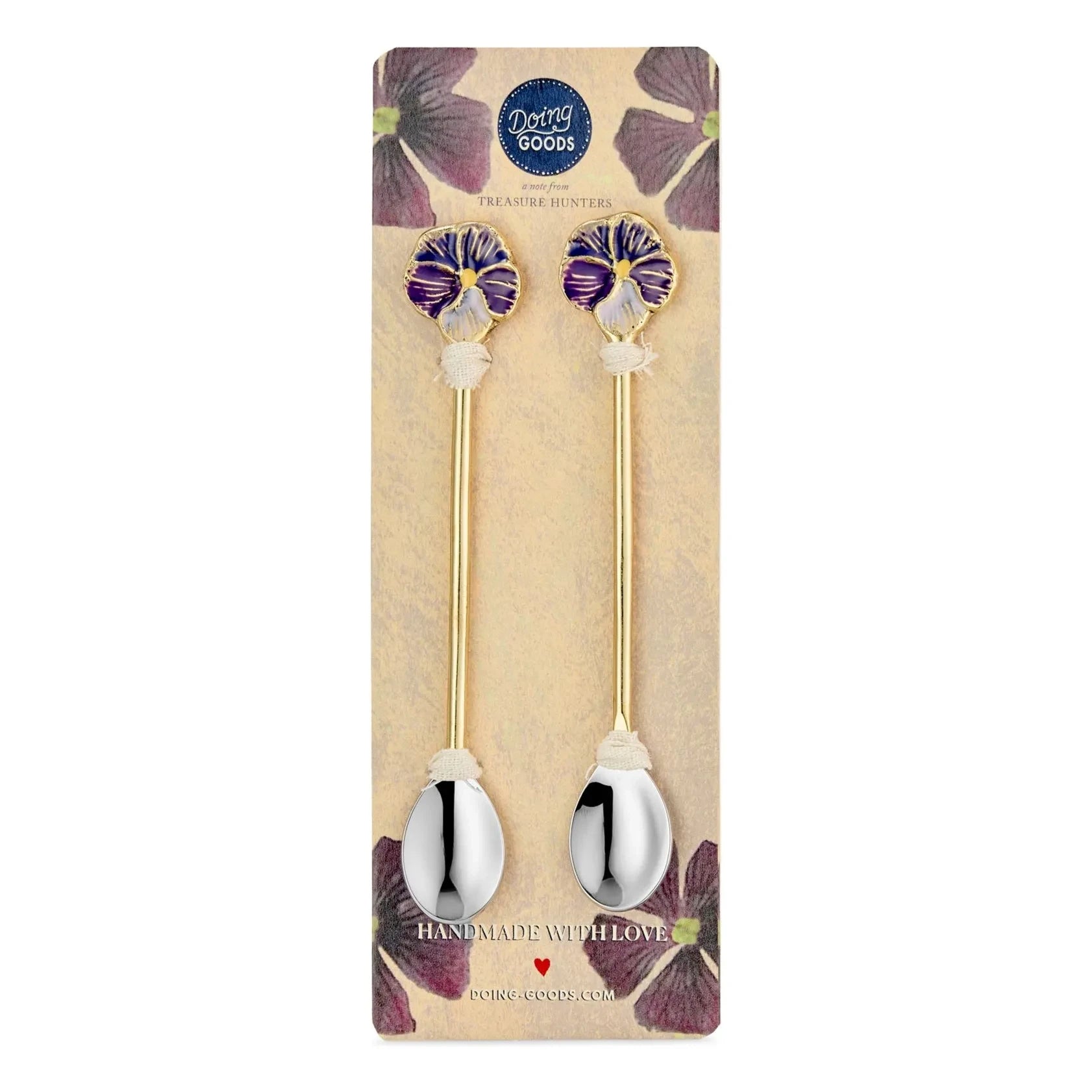 Doing Goods - Valery Violet Spoon Set - Set of 2 | Purple