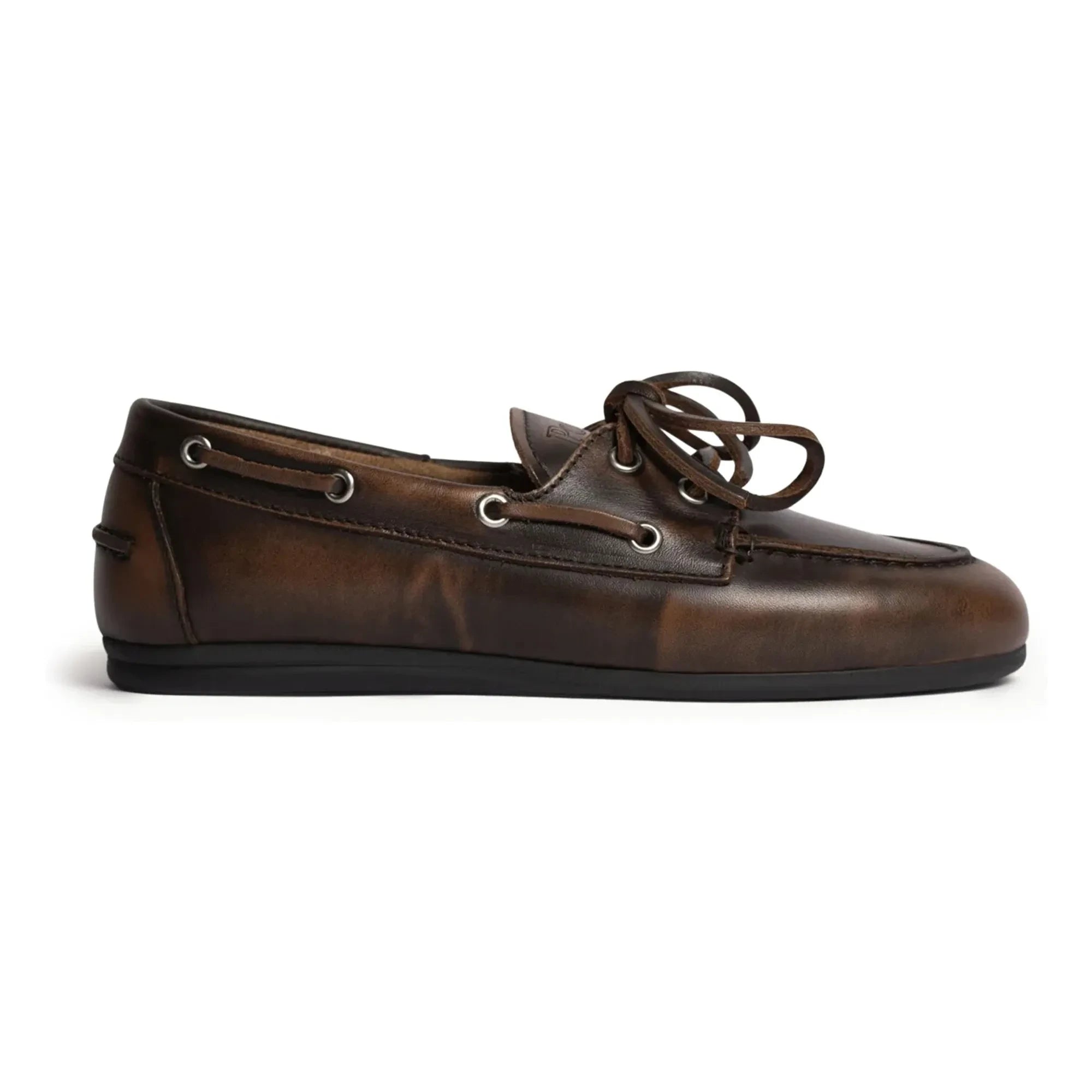 Posa - Leather Boat Shoes | Brown