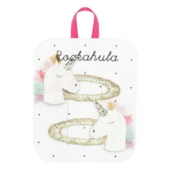 Rockahula Kids - 2 Unicorn hair clip sets | Gold